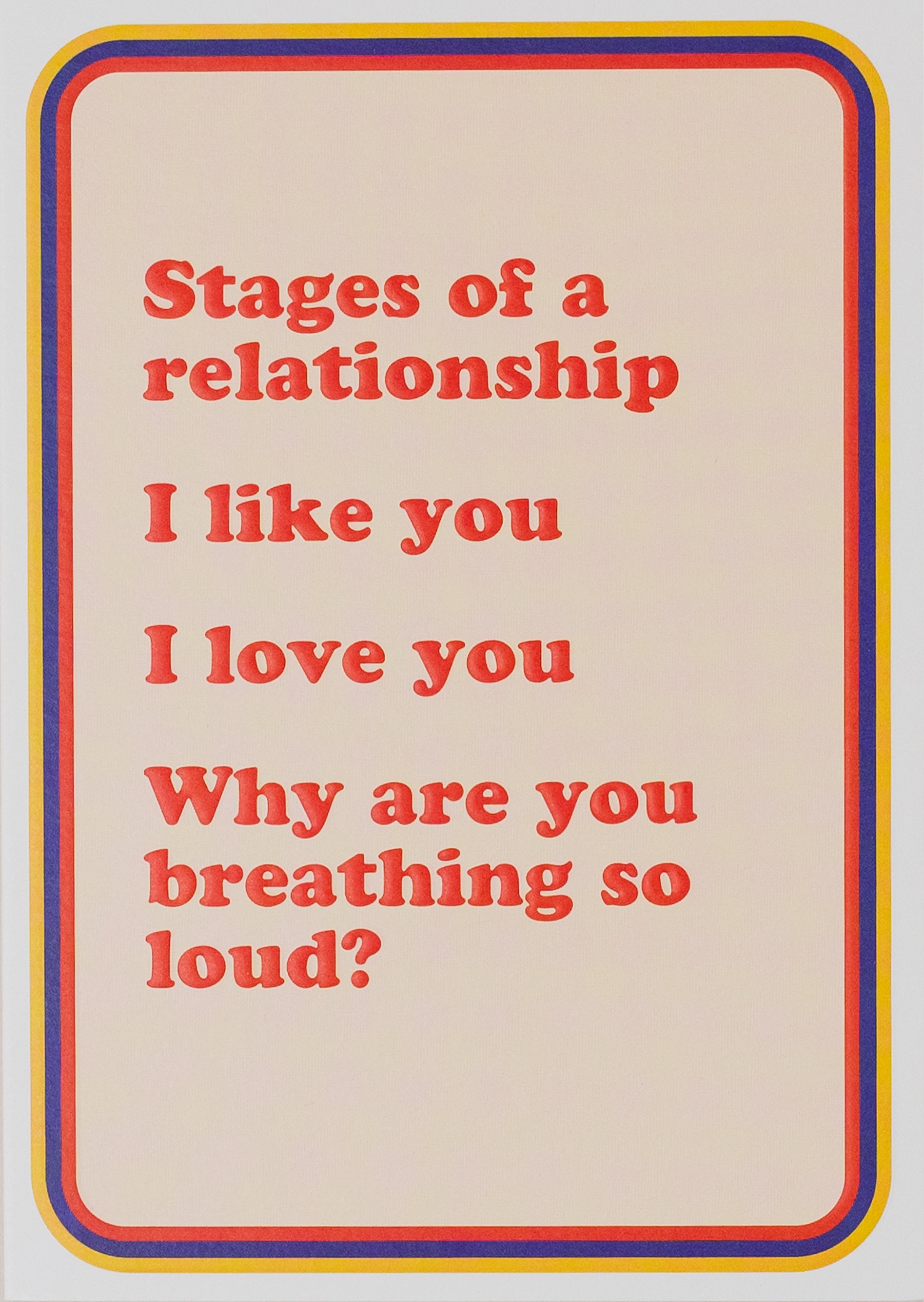 STAGES OF A RELATIONSHIP