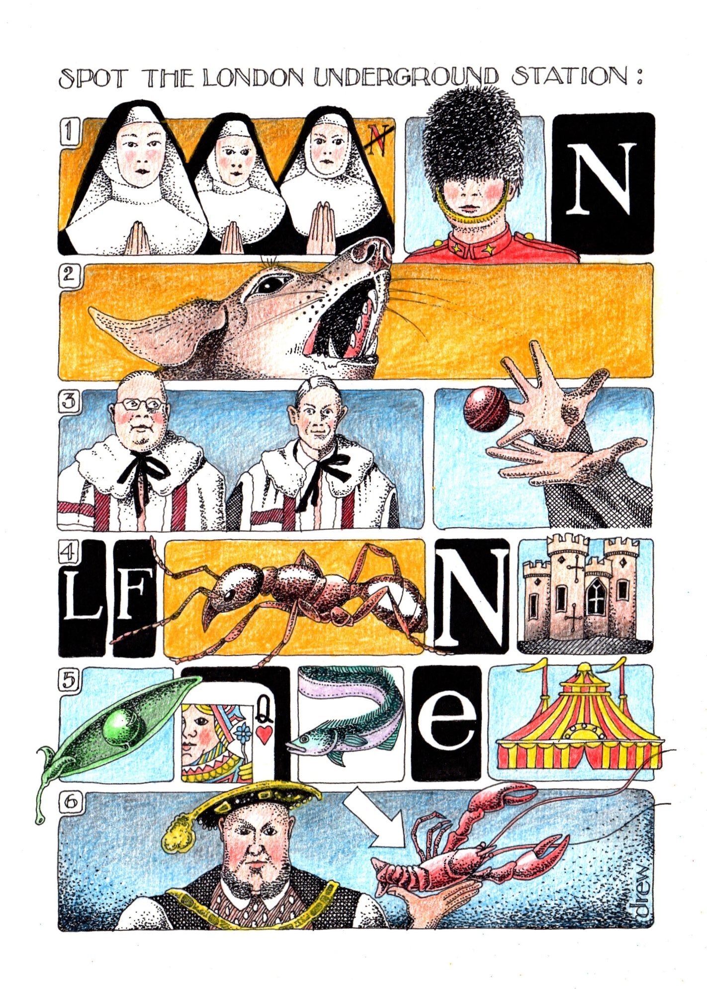 SPOT IT LONDON UNDERGROUND