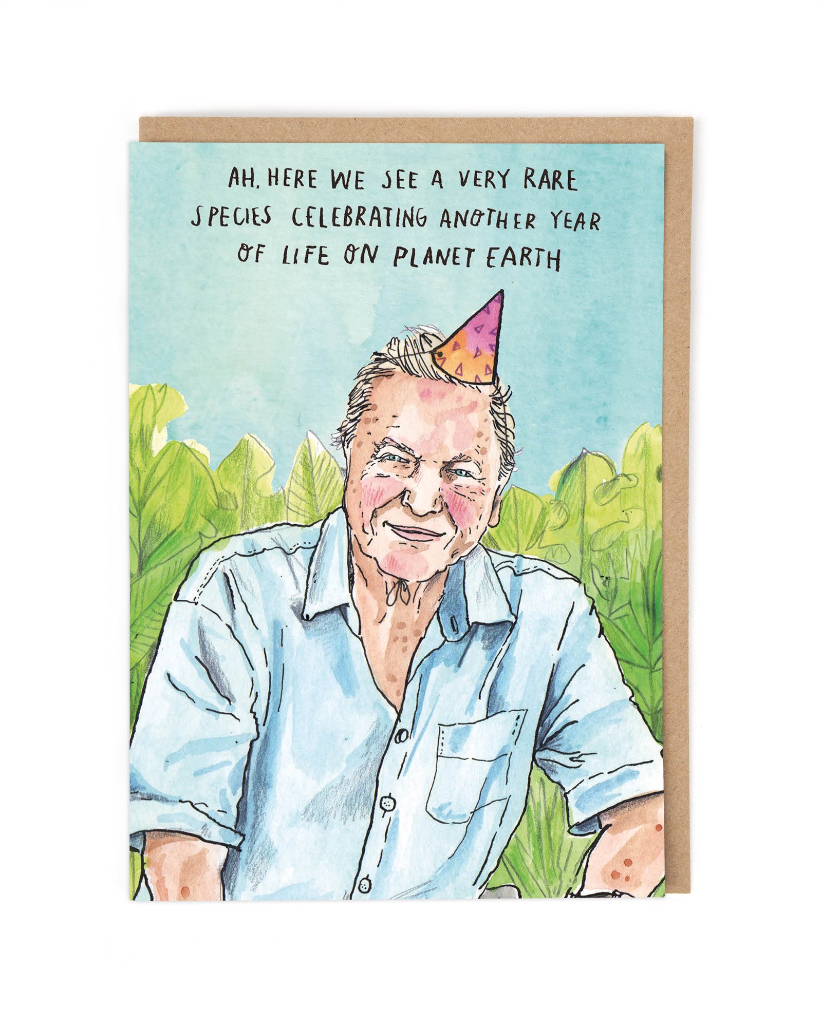 David Rare Species Birthday Card : Cath Tate Cards